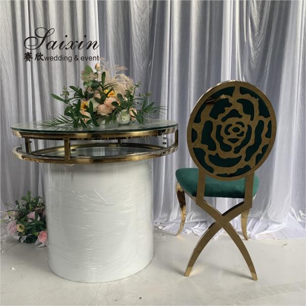Уникальный золотой сладости акриловый столик торта столик для свадебной вечеринки