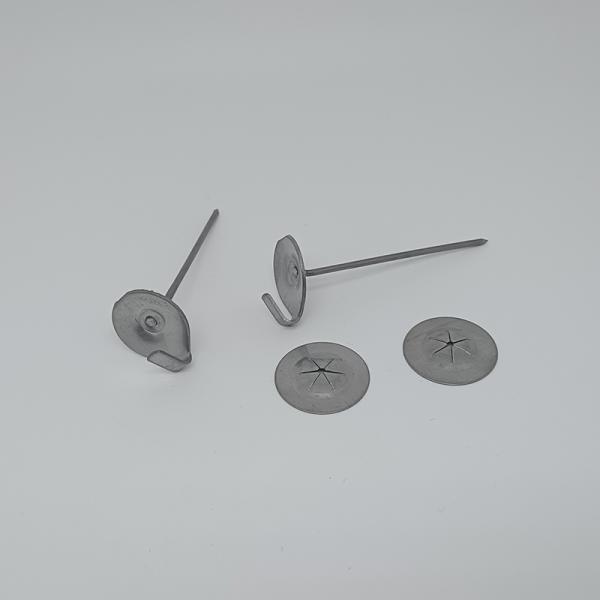 HVAC Systems Parts Cuphead Weld Pins Insulation Fastener For Glass Wool
