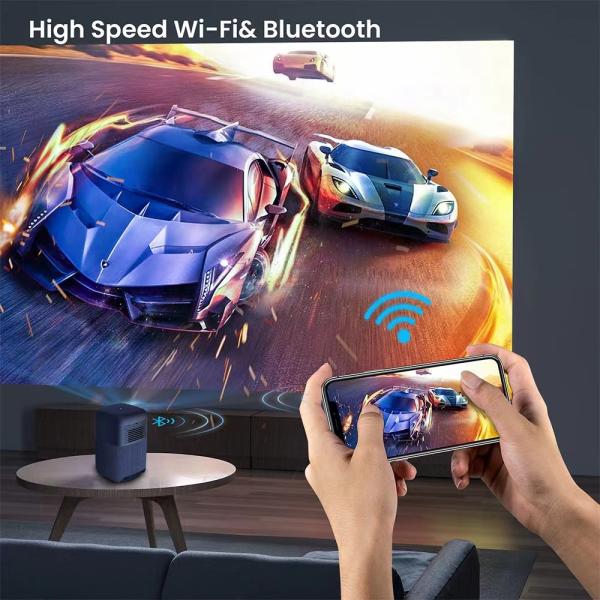 HD 1080P Home Theater DLP Projector Portable Android Smart LED Projector