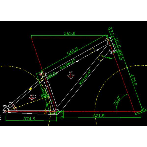 BMX Chromoly Steel Dirt Jump Bike Frame 26 Inch Smooth / Flat Welding