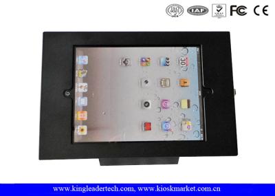 Cerco preto do quiosque do Desktop 9.7Inch Ipad com o fechamento da segurança para contra-roubo