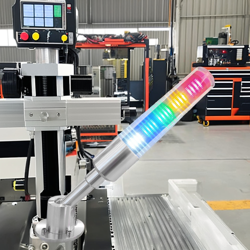 ONN-M4S-F Aluminum Body Stack Light With Buzzer Flexible Mount CNC Equipment