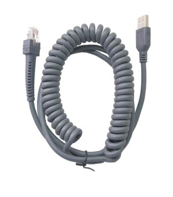 Spring Coiled Spiral USB Scanner Cable For Ls4278 Ds6707 Ds6708