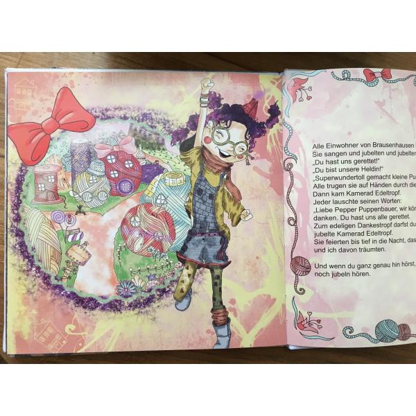 Hardcover book with fabric cover printing, Children hardcover book printing, full color book printing