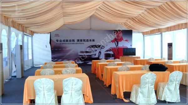 Large Outdoor Backyard Luxury Wedding Tents , Decorating Tents For Wedding Receptions