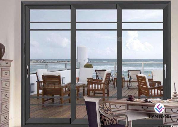 Powder Coated Aluminium Sliding Glass Windows And Doors For Construction Buildings