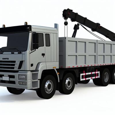 boîte Sinotruk Howo 6x4 336hp 10 Ton Truck Mounted Crane de cargaison de 7000x2300x600mm