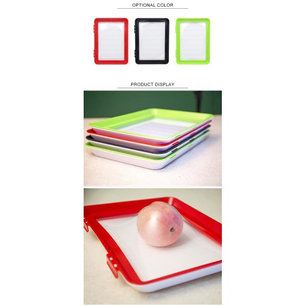 Поднос консервации еды сейфа 20x22.5cm PP замораживателя умный