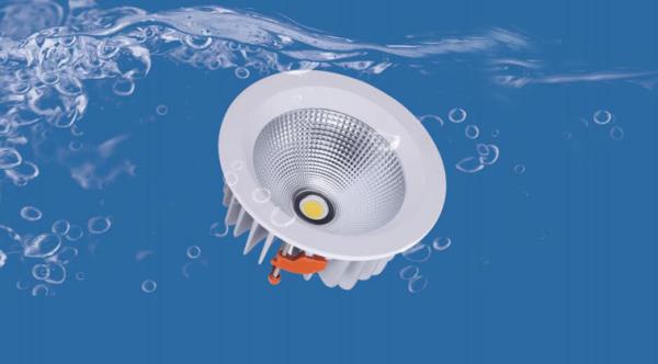 O banheiro 50W diodo emissor de luz de um Dimmable de 8 polegadas ilumina para baixo 100Lumen/CRI >85 UGR 