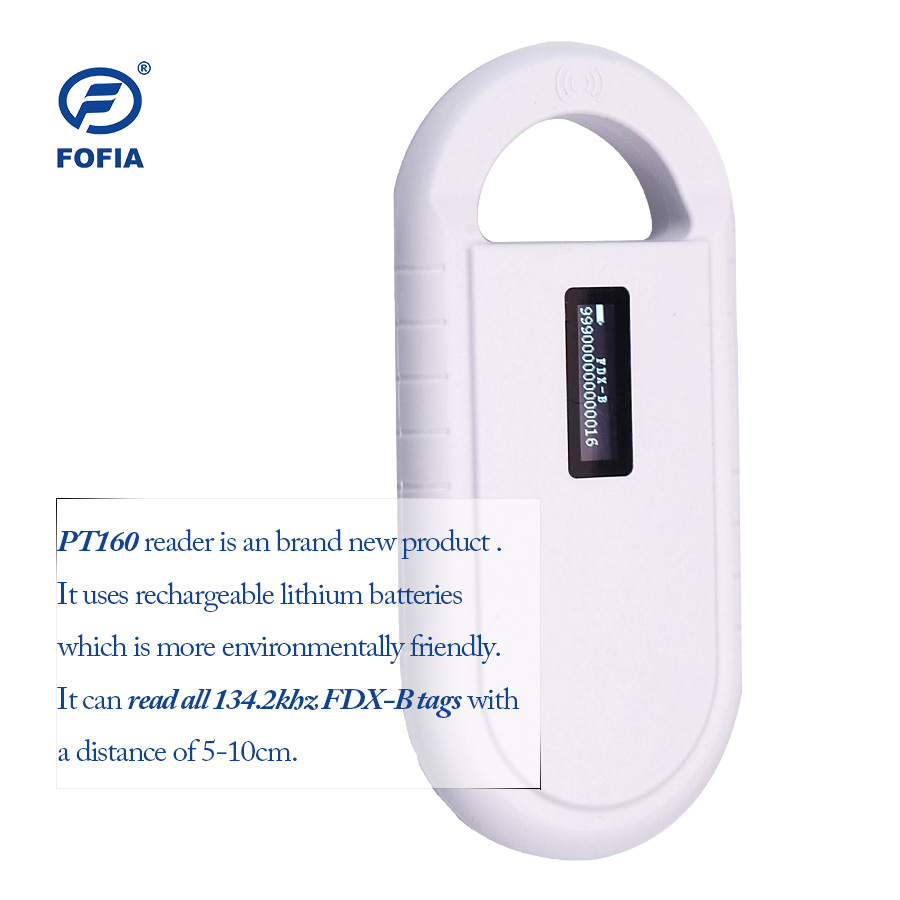 блок развертки микросхемы 134.2khz животный RFID Handheld с батареей лития