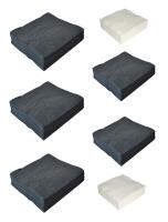 Lunch 15gsm Linen Feel Disposable Napkins , Home 2 Ply Serviettes
