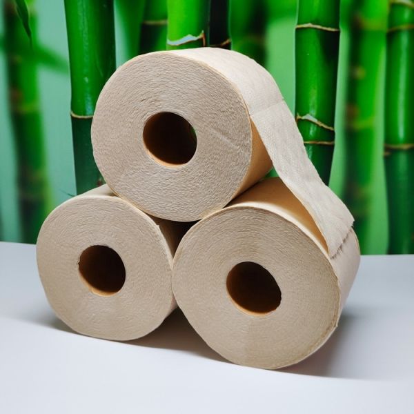 Customizable 3-Layer Bamboo Toilet Paper Roll with Logo Washable Bat Bathroom Tissues OEM/ODM Design