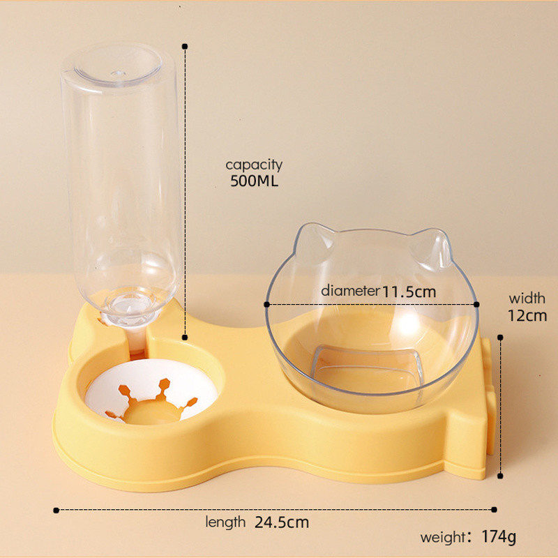 Pet Food Water Elevated Feeding Bowl with Raised Stand Customization Customized Request