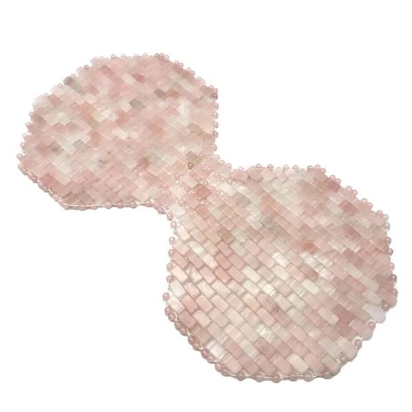 Hot or Cold Using Stone Eye Mask Natural Gemstone Jade Sleep Mask for Anti-Aging Rose Quartz Breast Mask