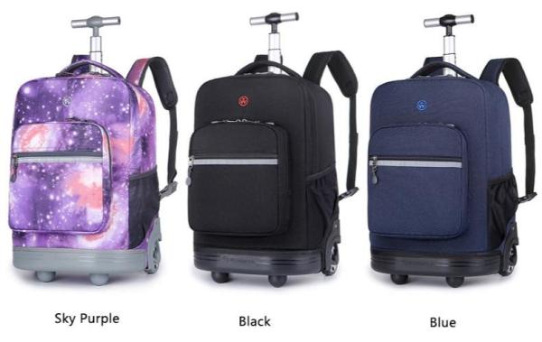 Unisex Junior High School Childrens Rolling Backpack Multifunctional For Students