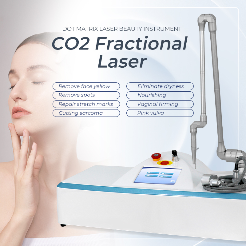 40W Portable CO2 Laser Fractional Scar Repair Firm Medical Skin Care Salon Instrument