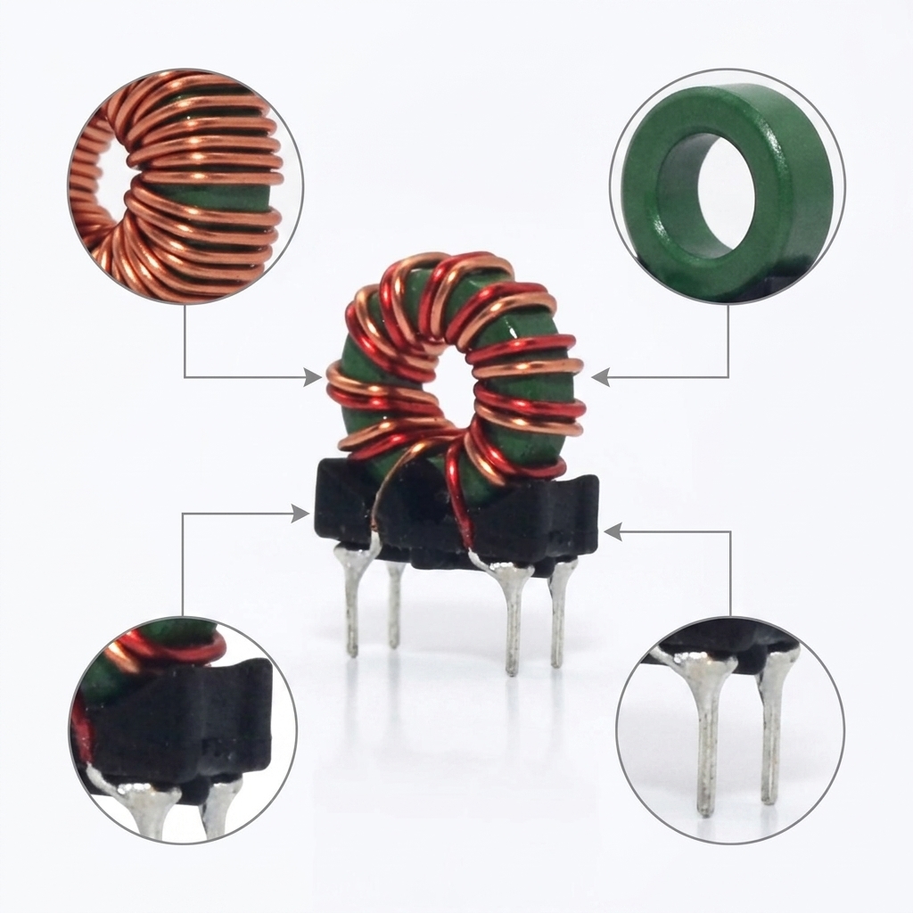 10uH 22uH 47uH Toroidal Differential Mode Inductor Choke Coil For DC-DC Converter