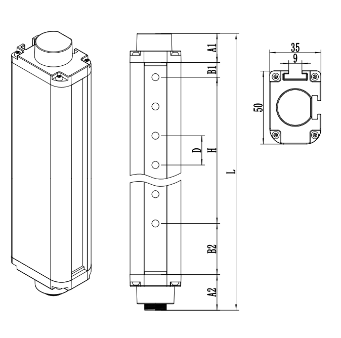 Protective Safety Light Curtain Optical Sensors For Electric Pressure Machines