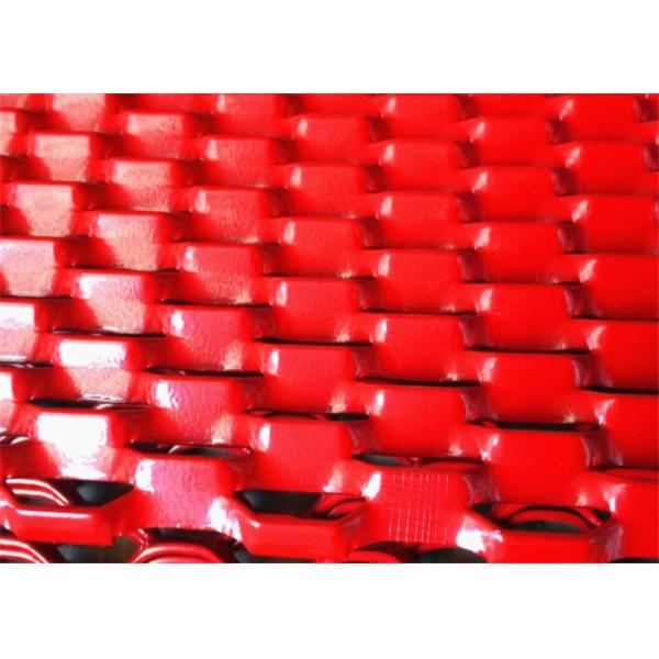 Красные решетки гриля ячеистой сети металла диаманта потолка 25mm расширенные