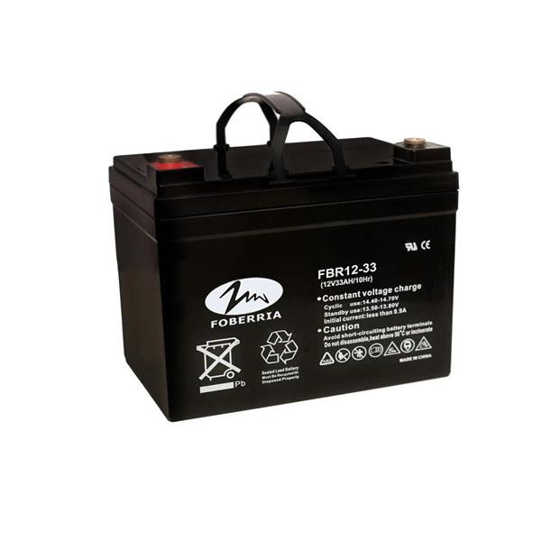 Golf Carts Sealed Vrla 12v 33ah UPS Lead Acid Battery For Solar System