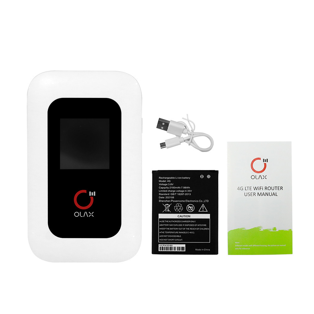 Дисплей Точки доступа 150Mbps LCD маршрутизатора Wifi кармана 4G OLAX MF980L мини портативный мобильный для Азии