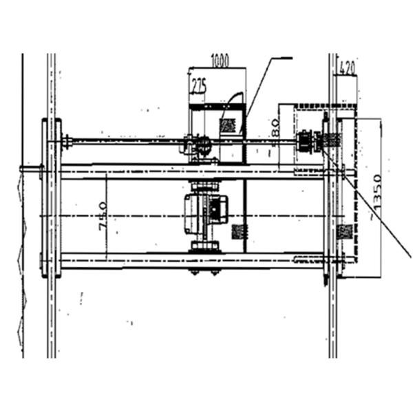 Portique électrique Crane Ship Deck Equipment de salle des machines