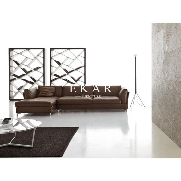 European Style Modern Leather Sectional L Shaped Sofa