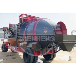 Industrial Automatic Mobile 75m3 Ready Mixed Concrete Batching Plant YHZM75