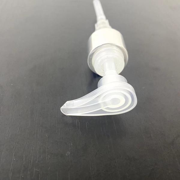 24/410 Aluminio-Natrual Loción de plástico con gran cabeza Shampoo Dispensador de tornillo de bomba para botella