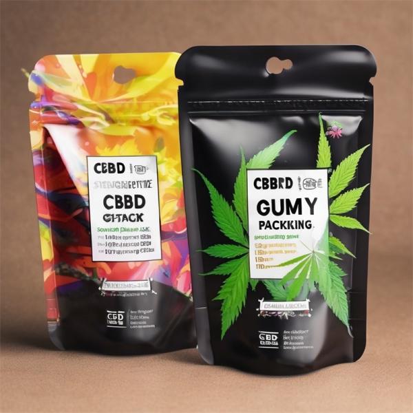 Glossy Gravure Printed Herb Packaging Bags with Moisture Barrier Holographic Effect