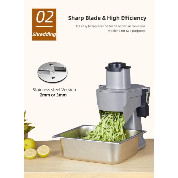 Small Size Vegetable Cutter for Home Shredding Slicing Dicing Raw Material Fruit