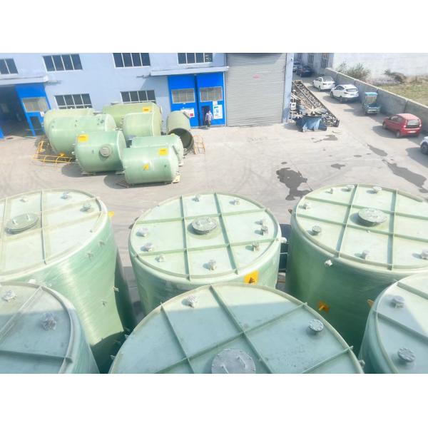Antiseptic Cylindrical Water Grp Storage Tank Cross Wound 2000*8130mm