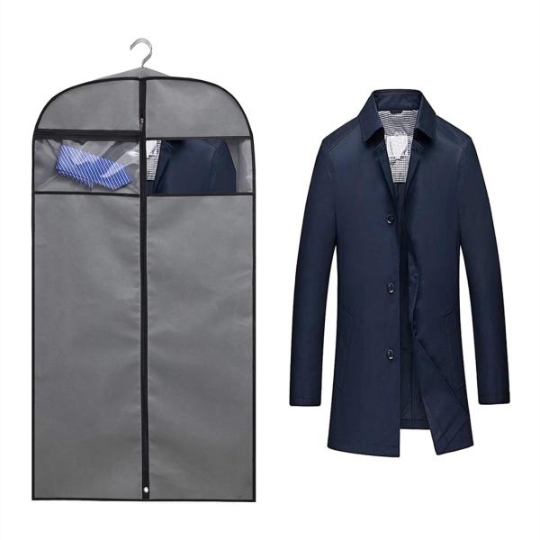 Cloth Lightweight Travel Garment Bag For Suits Protector Hanging Zipper 24x32