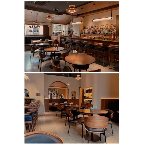Modern Minimalist Dining Chairs and Table for Coffee Shops Bars and Western Restaurants