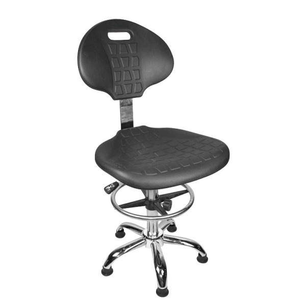 ESD Lab Stool Antistatic Cleanroom Chair with PU Leather