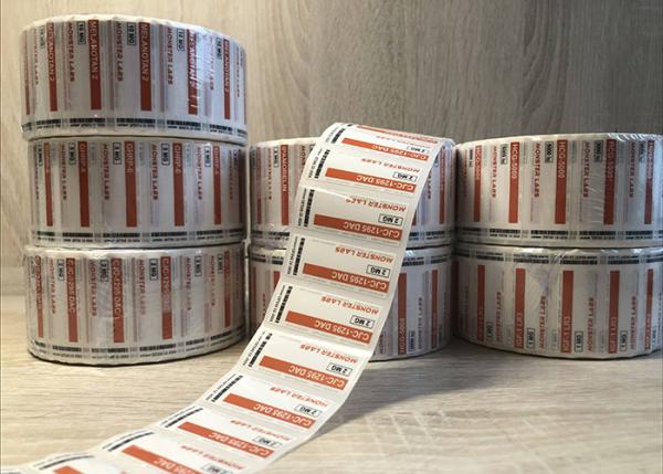 Private glossy self adhesive vinyl waterproof PP vial label roll printing manufacturer