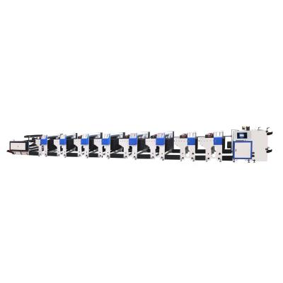 8 Color Narrow Web Flexo Printing Machine , 380V Shrink Film Printing Machine