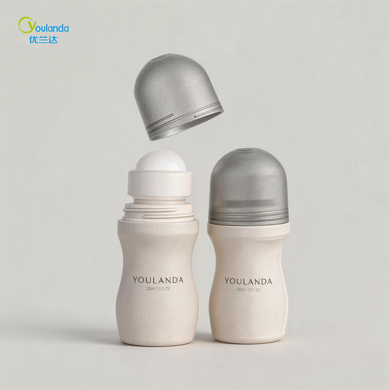 Unique Design 80ML PP Plastic Deodorant Container Roll-On Bottle Screen Printing for Shampoo Lotion Free Samples Cosmetic