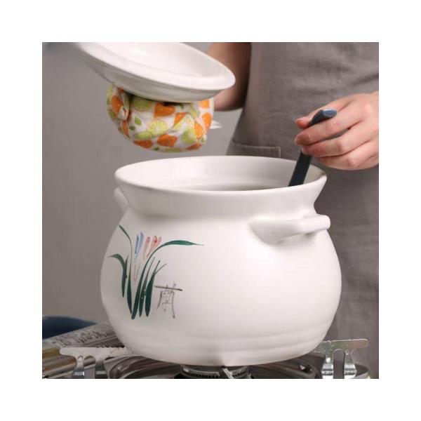 White Nonstick Cookware Set for Decocting Traditional Chinese Medicine Herbal Soup