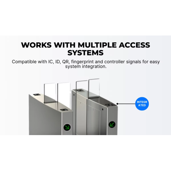 High-Security Anti-Fare Evasion Sliding Barrier Gate with BLDC Motor and Bi-directional Access Control Turnstile