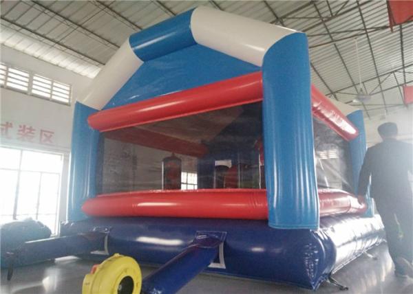 Shark Blow Up Bounce House , Outdoor Bouncy Castle Adventure Playground With Slip Slide