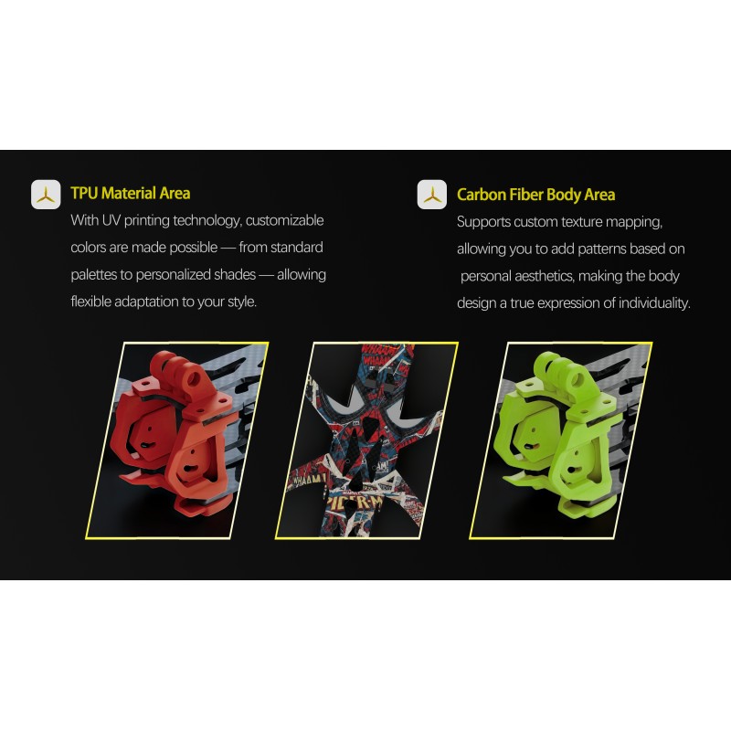 5-6-7-inch Custom Made FPV Carbon Drone Frame With Aluminum CAM Plates For PartsAccessories