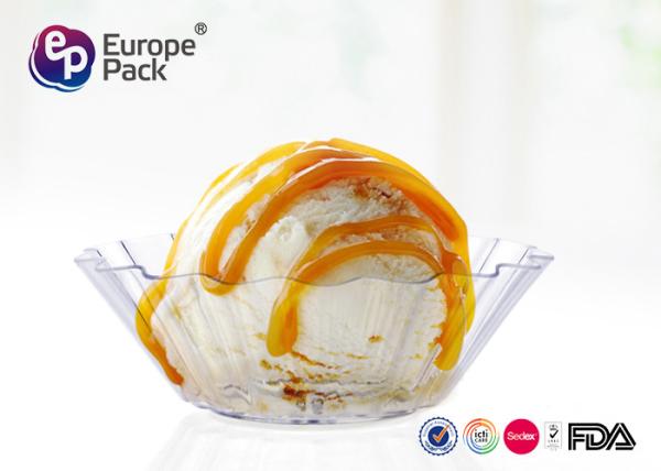 Food Grade Clear Plastic Bowls Disposable Dessert Dishes 42ml