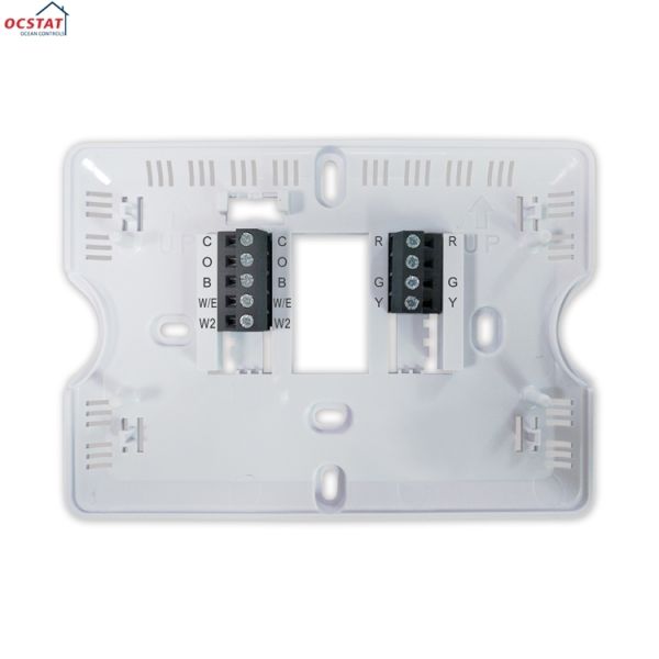 White Electronic Heat Pump Room Thermostats for Temperature Control in Commercial Buildings