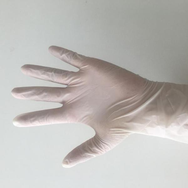 Non Toxic White Surgical Gloves , Vinyl Exam Gloves