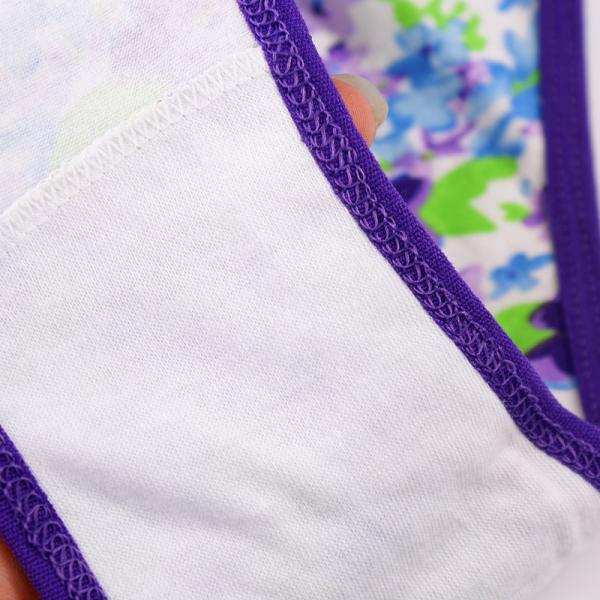 Good Quality Flower Printing Lycra Cotton Girls' Underwear