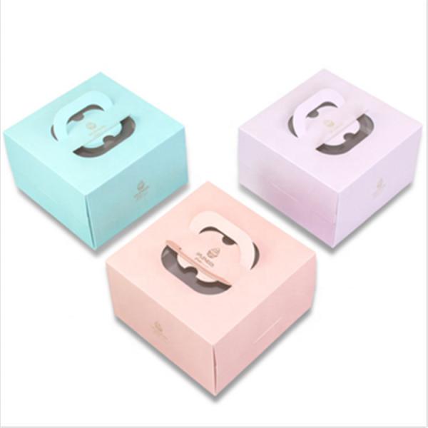 Таможня напечатала коробку бумажного торта пищевого контейнера упаковывая с окном