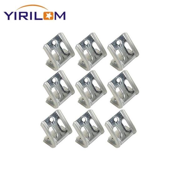 4 Holes Metal Spring Clips , Upholstery Clips For Furniture Spring Clips