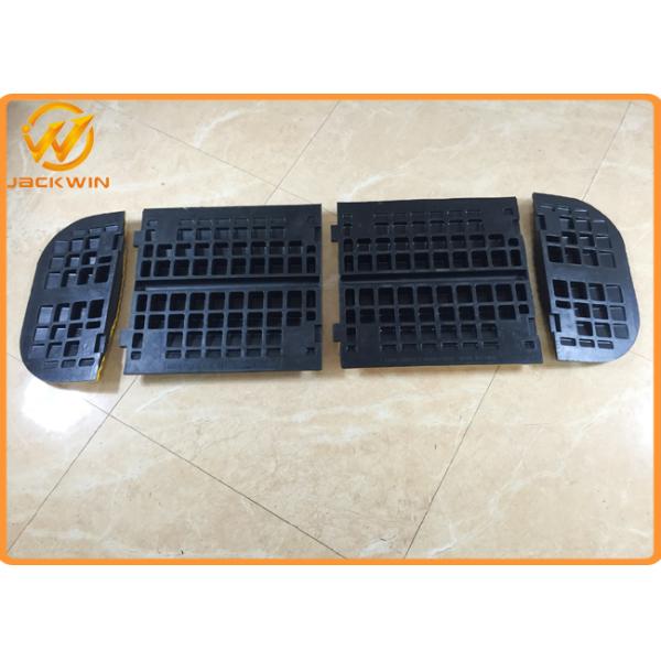 Yellow Jacket Durable Parking Lot Bumpers Rubber UV resistant 500 * 400 * 50 mm