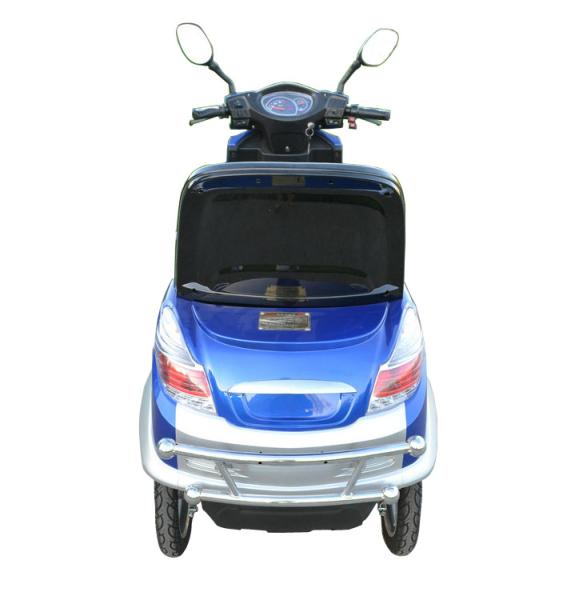 Comfortable 4 Wheel Power Scooters Blue Battery Operated Scooter With Four Wheels